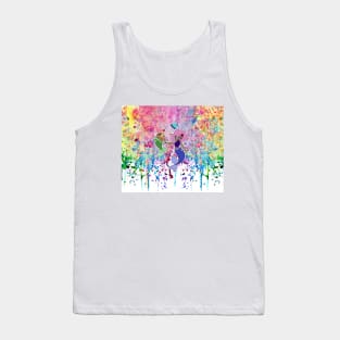 Mermaid and MerSloth - Rainbow Paint Tank Top